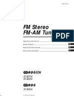 FM Stereo FM-AM Tuner: ST-SE500 ST-SE700