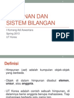 Himpunan Dan Sistem Bilangan