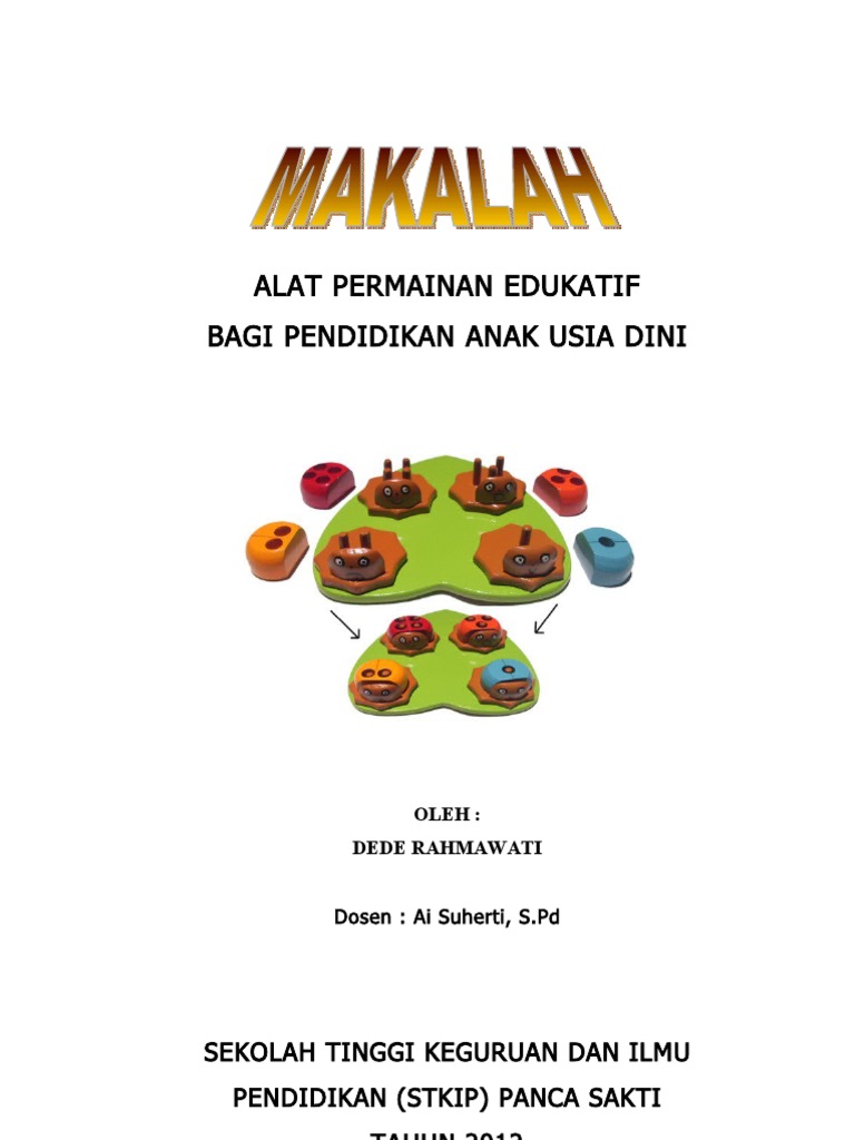 Makalah Ape Alat Permainan Edukatif Makalah Ape Alat Permainan Edukatif