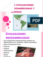 Civilizaciones mesoamericanas y andinas: Olmecas a Incas