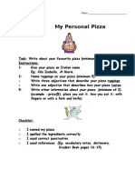 My Personal Pizza: Writing Rough Copy Name