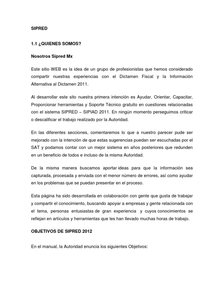 SIPRED | PDF | Microsoft Excel | Microsoft
