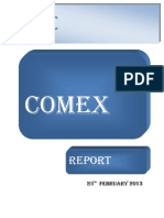 Comex: 25 February 2013