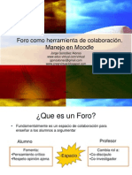 Sugerencias para El Uso de Foros en Moodle