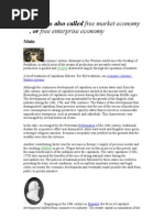Capitalism Also Called Free Market Economy