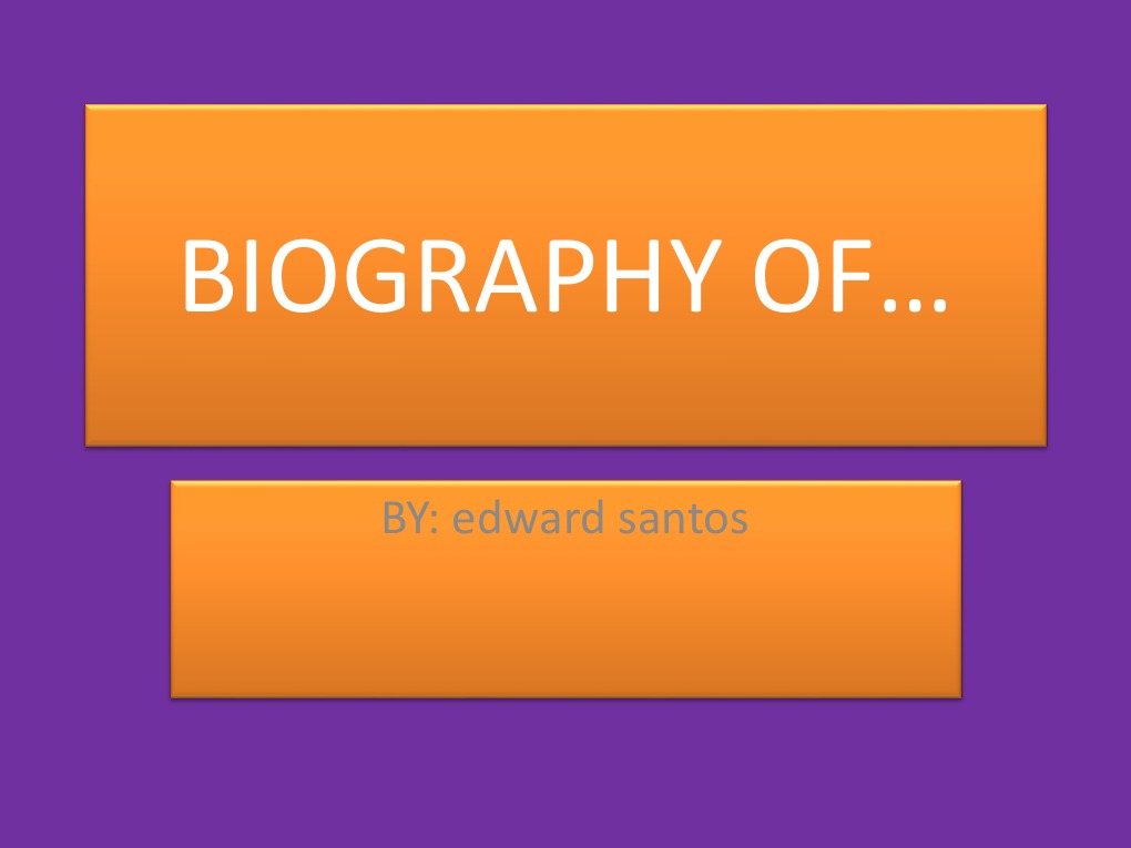 Biography | PDF