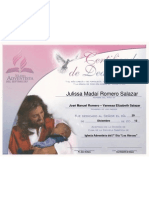 Certificado Dedicación Min. Infantil