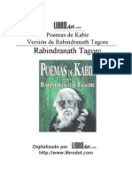 Rabindranath Tagore - Poemas de Kabir (Nobel 1913, India)