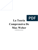 La Teoria Comprensiva de Max Weber