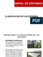 Clasificacion de Los Sistemas