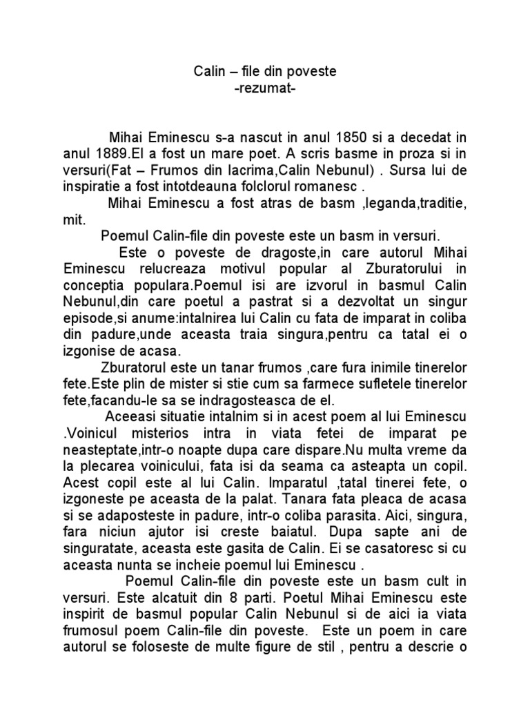 Calin file de poveste