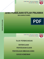 M10. Jenis Pengejaan Istilah Pinjaman 1