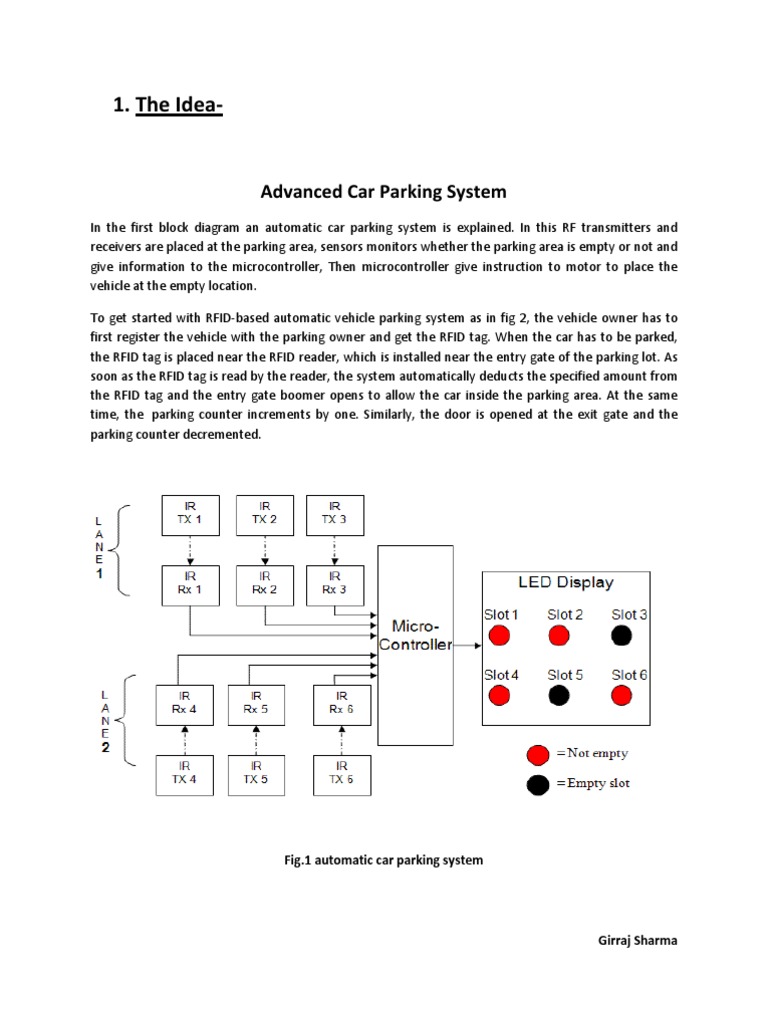 DST Project Proposal PDF Radio Frequency Identification Parking