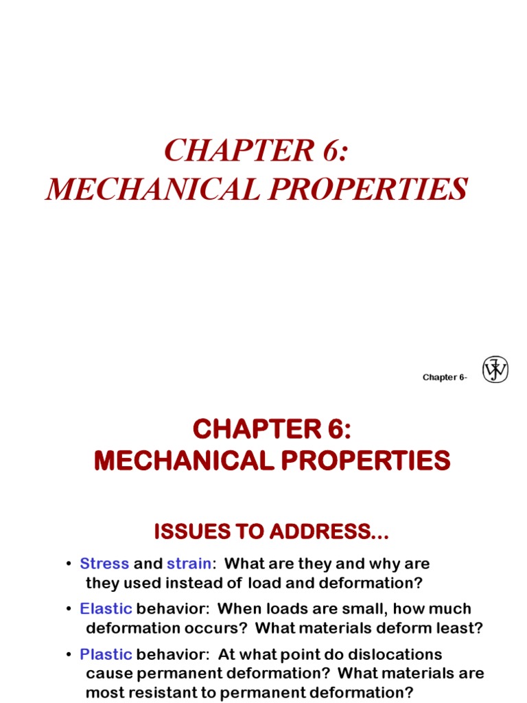 6 Mechanical Behaviour of Materials | PDF | Deformation (Engineering ...