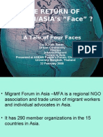 The Return of HUMAN/ASIA's "Face" ?: A Tale of Four Faces