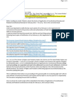 Notice of Application for Constitutional Remedy and Finalized Constitutional Remedy for February 2013