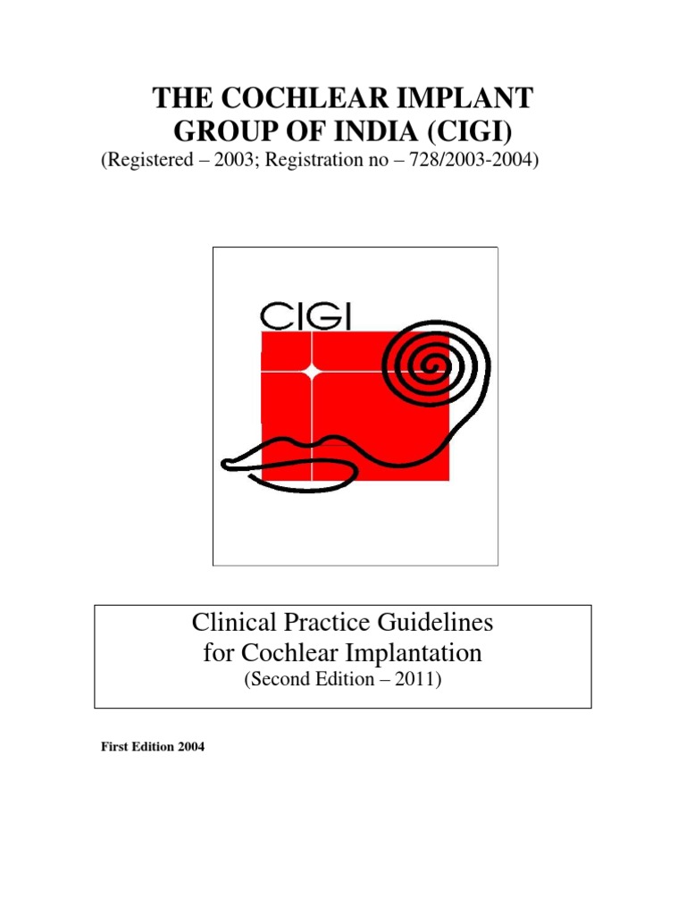 Cochlear Implant Guidelines | PDF | Audiology | Surgery
