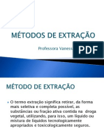 MÉTODOS DE EXTRAÇÃO