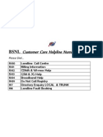 BSNL Customer Care