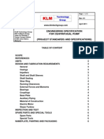 Project Standards and Specifications Centrifugal Pump Rev01