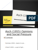 Asch (1955) Opinions and Social Pressure GMG PowerPoint