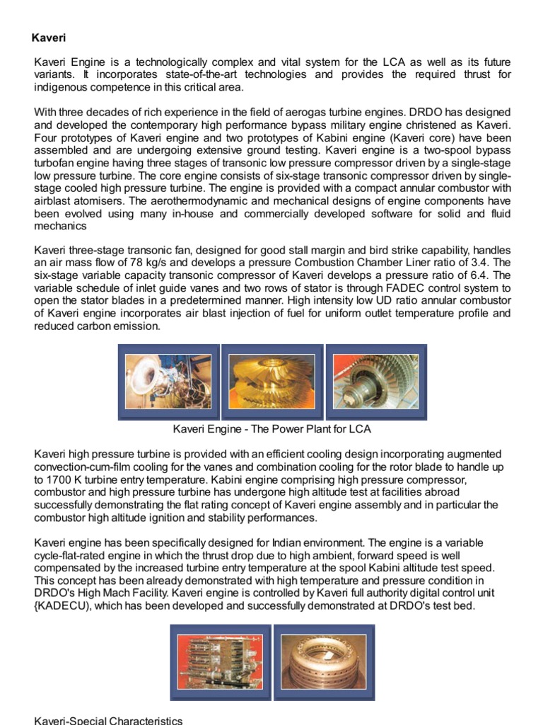 Kaveri Engine Pdf Turbine Engines