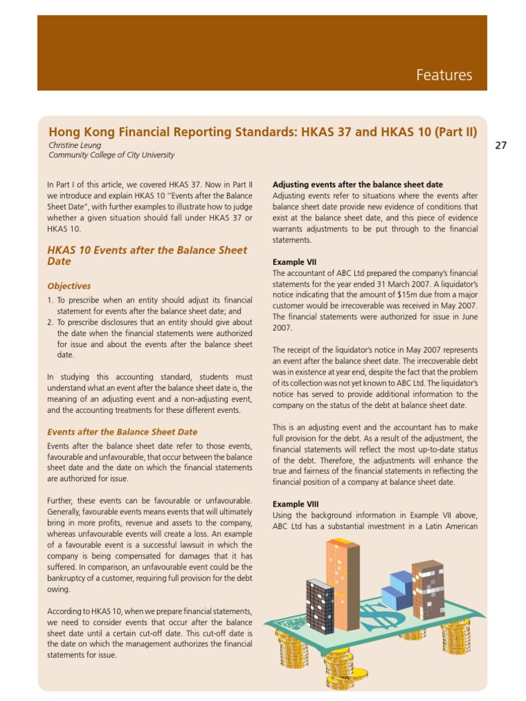 IAS 10 A PDF | PDF | Going Concern | Financial Statement