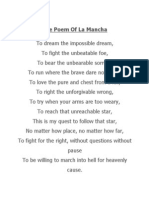 The Poem of La Mancha