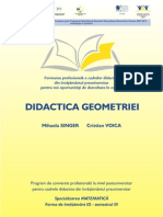 Matematica - 3 - Didactica Geometriei Opti