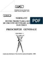 PE504-96 Normativ PT Proectarea Sistemelor de Circuite Secundare Ale Staiilor Electrice Prescriptii Generale Vol.1 PDF