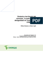 N51 - 2009 - Romero Zapil - Dinamica Territorial Consumo Pobreza Desigualdad Guatemala PDF