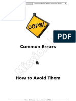 Common Errors 