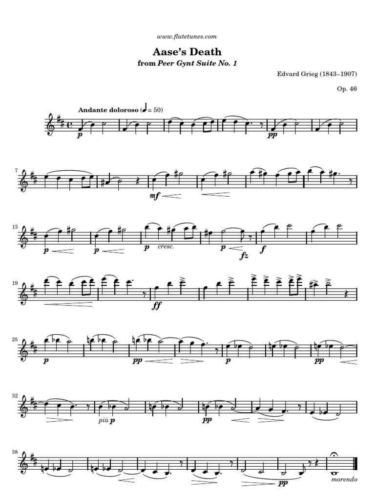 Aase's Death from Peer Gynt Suite | PDF