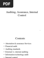 Auditing, Assurance, Internal Control