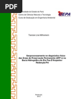 Geoprocessamento no diagnostico físico de APP's