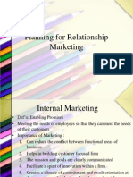 Planning for Relationship MArketing