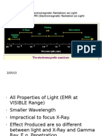 X-Ray Is EMR (Electromagnetic Radiation) As Light 2. Gamma Ray Is EMR (Electromagnetic Radiation As Light
