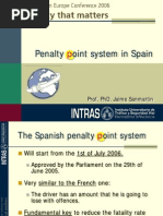 Introducing the Penalty Point System in Spain