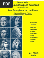 Marcel Mule - Pièces Classiques Célèbres