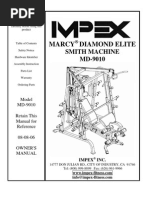 Impex Marcy Diamond Elite Smith Machine