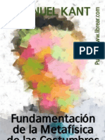 Fundamentación Metafísica de Las Costumbres PDF