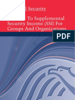 A Guide To Supplemental Security Income (SSI) For Groups and Organizations