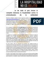 Nota de Prensa Inicio de Campan A La Hospitalidad No Es Delito 3