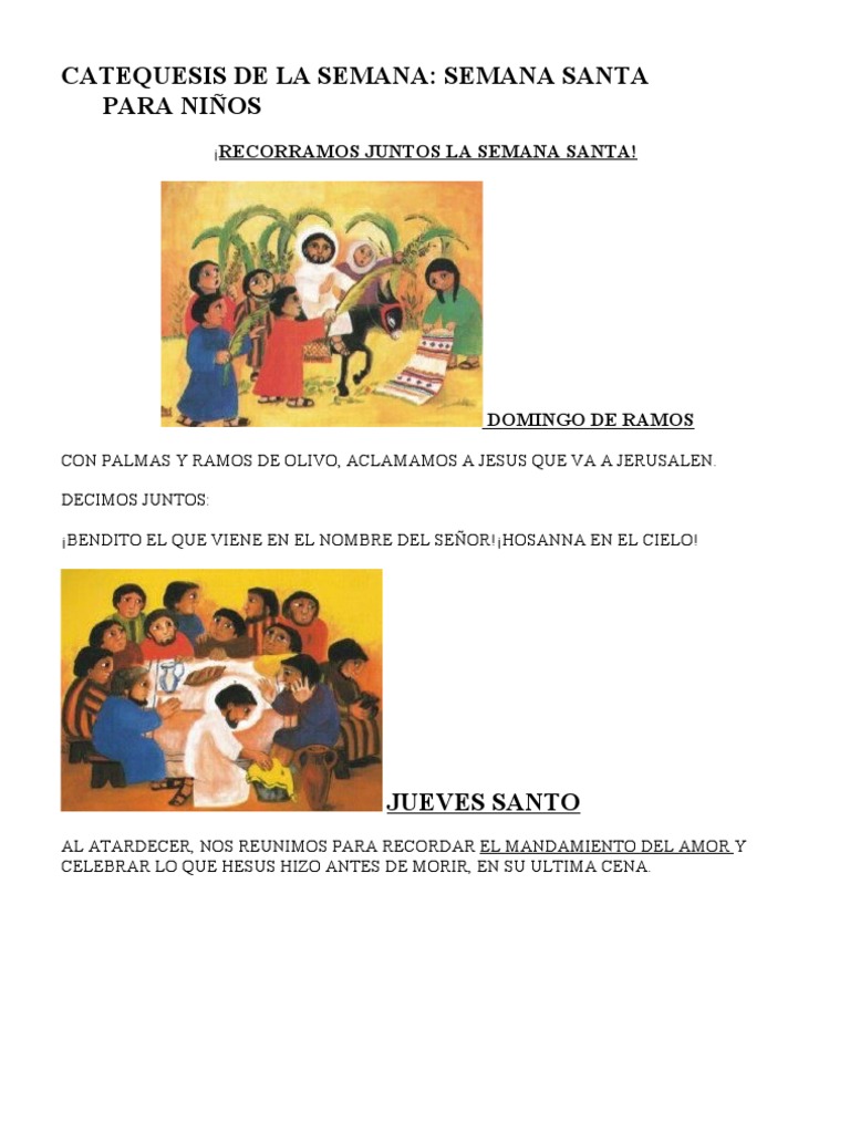 Recorramos Juntos La Semana Santa | PDF | Pascua de Resurrección ...