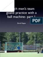Dutch National mens Team Goalie Practice With Ball Machine 1
