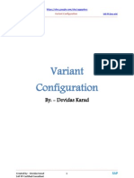 Variant Configuration