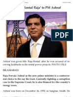Profile- From ‘Rental Raja’ to PM Ashraf – The Express Tribune