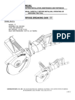 Operator'S Manual: All Purpose Breaking Saw "77"