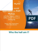 High Performance Social Networking Applications PHP MySQL