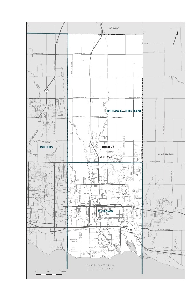 Oshawa Creek and Roads Map | PDF